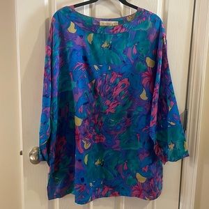 RARE Gold Label Victoria’s Secret 100% Silk Tunic